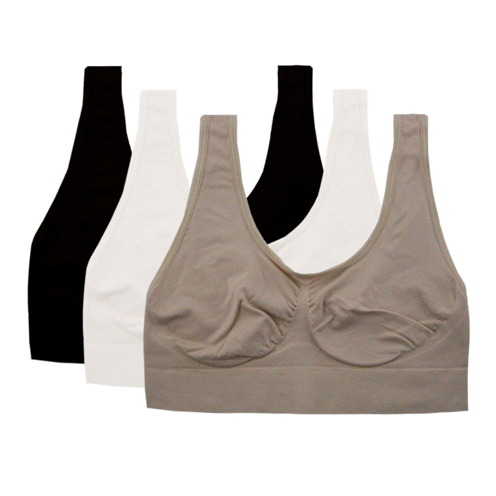 Seamless Wire Free Bra - 3 pk #364 - Cami/Legging