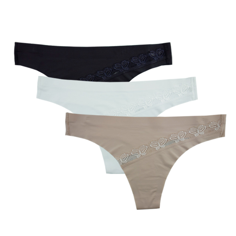 Laser Cut Thong - 3 pk #528 - Laser Cut