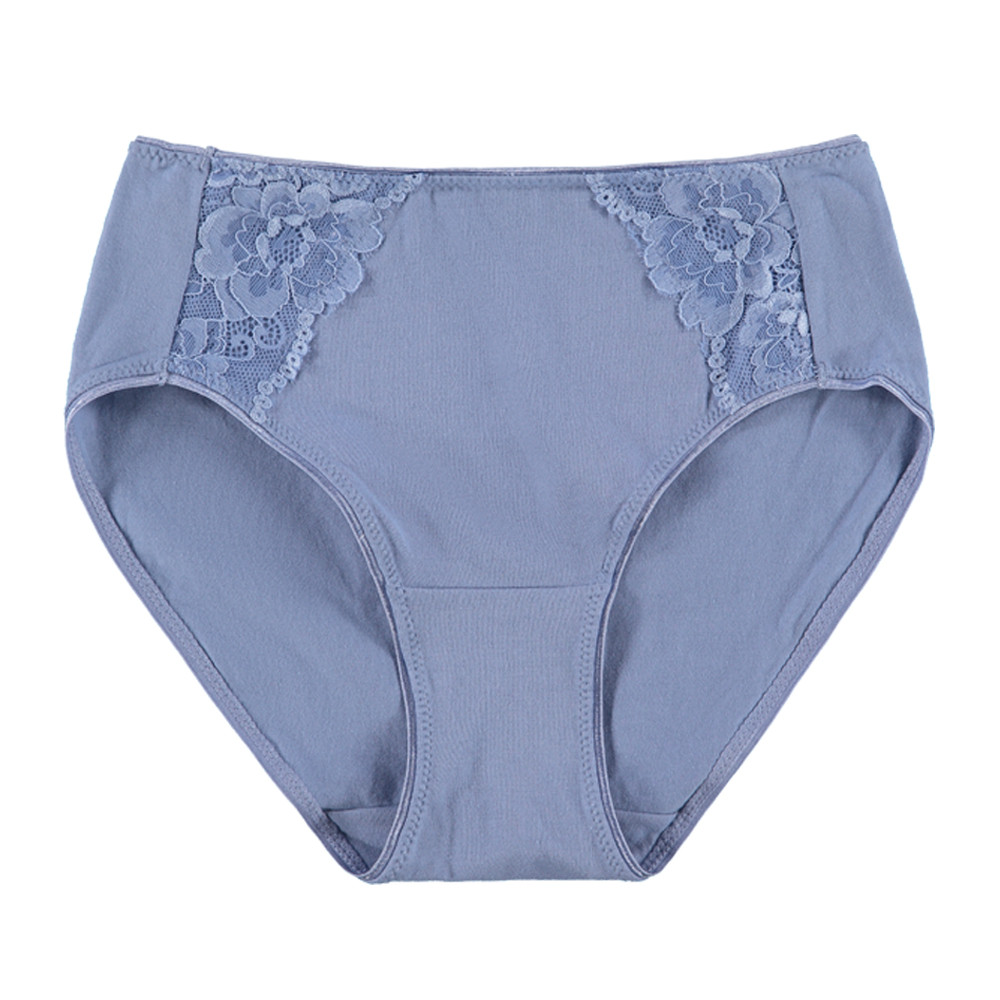 Cotton High Cut Panties with Lace | FEM Intimates