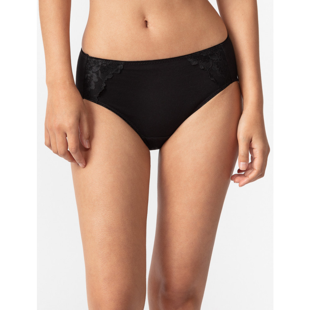 ESTEEZ Comfy Cotton Underwear Panties for Women with Lace Trim Bikini -  Hipster - Hi Cut