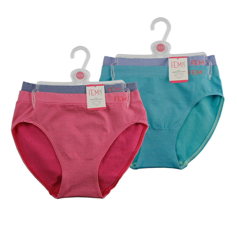 Fem Girls Organic Cotton Briefs - 3 Pack 