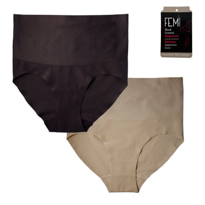 Seamless Shaping Hi Waist Brief with Bonded Waist