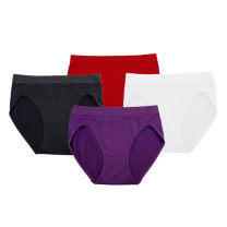 Seamless High Cut with Lurex Knitted Waistband - 3 pk / 4 pk  #387