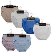 Seamless High Cut Stripe - 4 Pk   #610