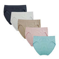 Seamless Textured Hi Cut Brief - 3 pk #638