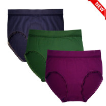 Seamless Full Brief with Lace Trim  #788