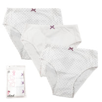 Fem Girls Organic Cotton Briefs - 3 Pack   #844